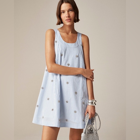 J. Crew Dresses & Skirts - J. Crew Blue and White Striped Mini Dress